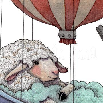 Habfürdőző bárány