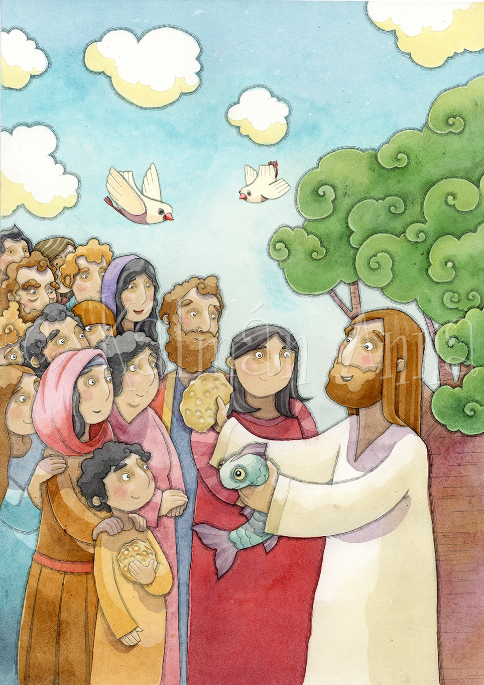 5 Digital Prints of Bible Illustrations - Reserved for Pastor G. - Image 4