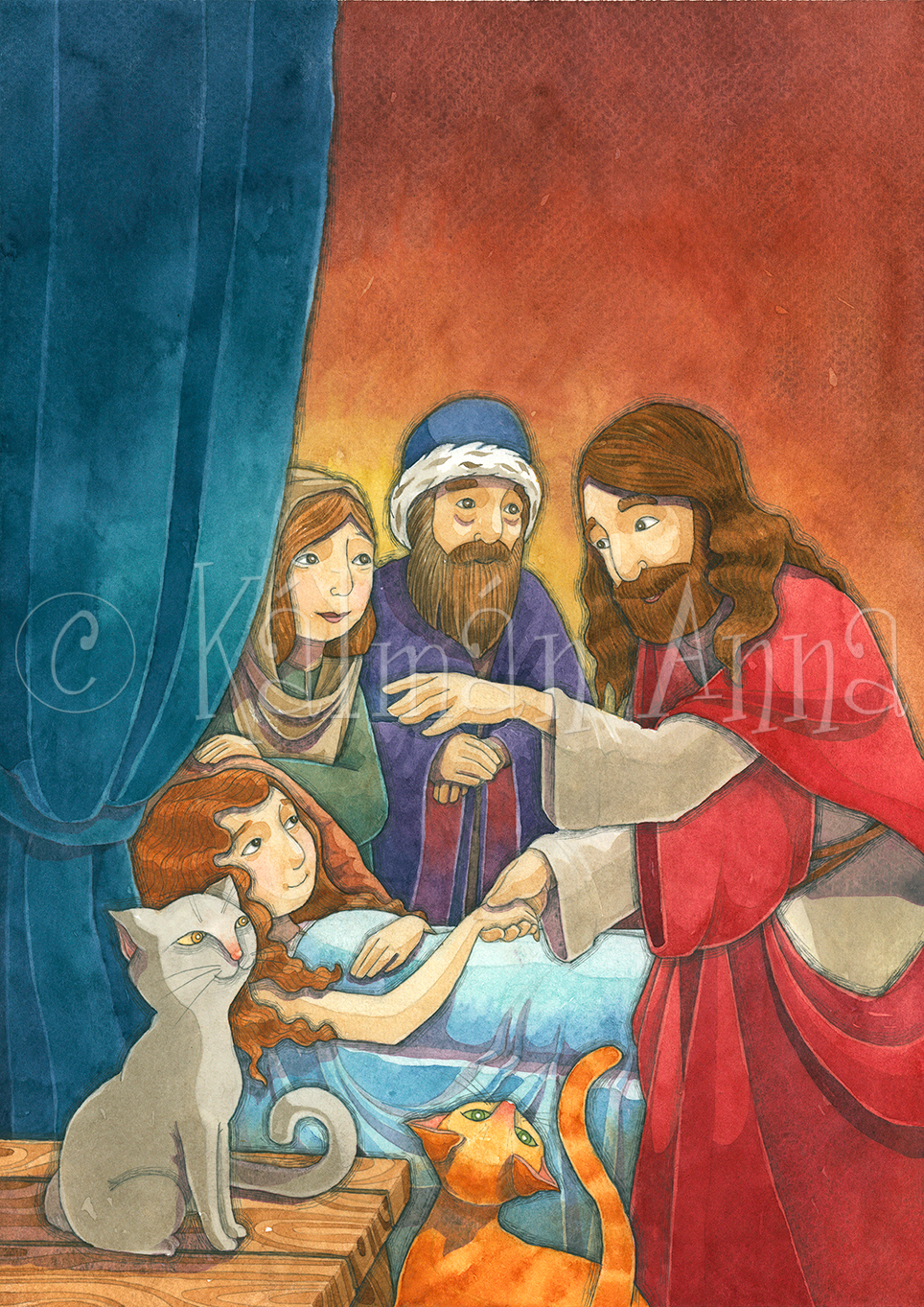 5 Digital Prints of Bible Illustrations - Reserved for Pastor G. - Image 2